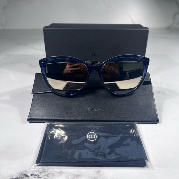 Christian Dior Diormania 2 Blue Havana Grey Sunglasses main image 14